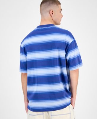 Men's Cotton Nisote Striped Crewneck T-Shirt