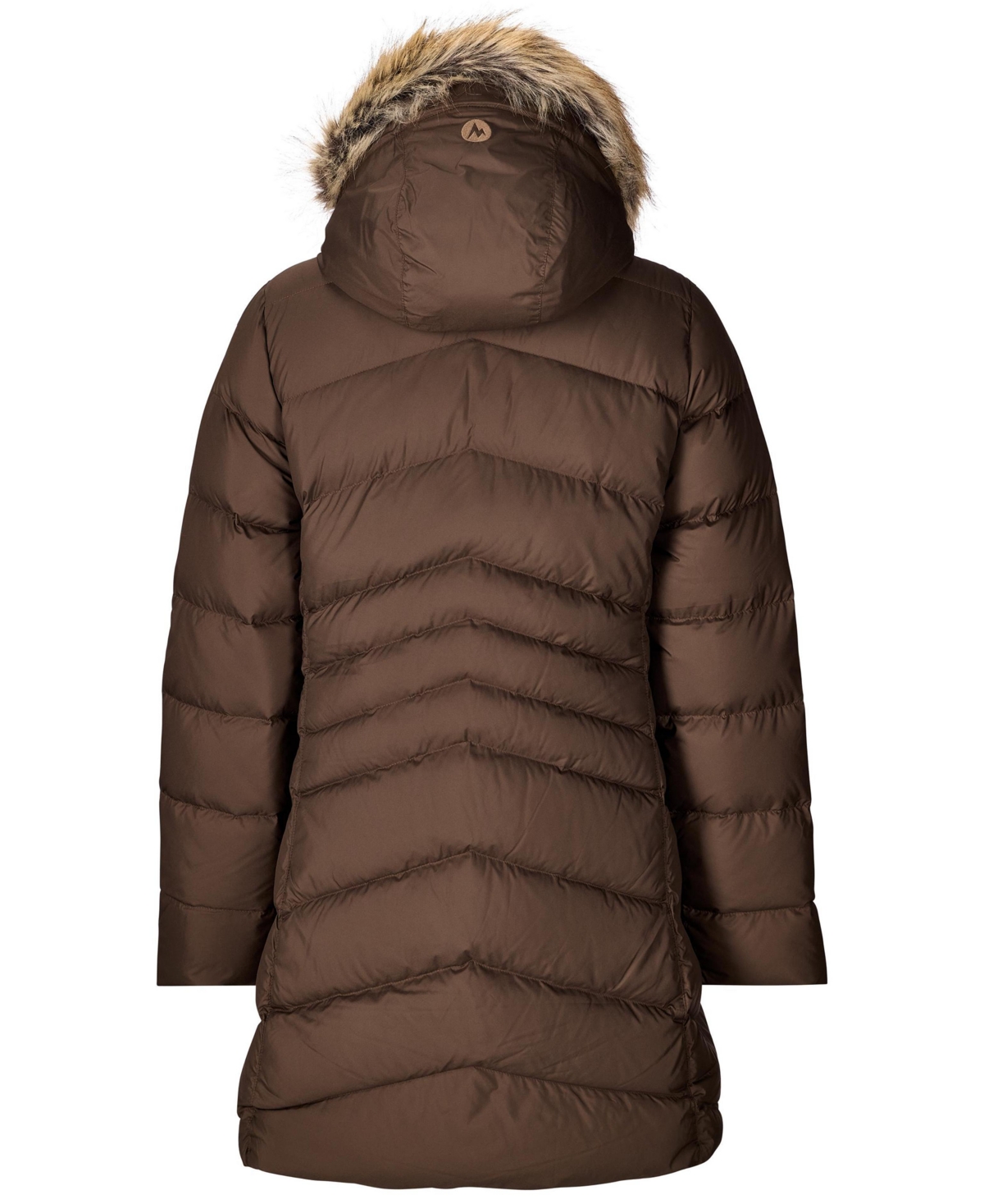 Marmot Women's Montreal Hooded Faux-fur-trim Coat In Brown