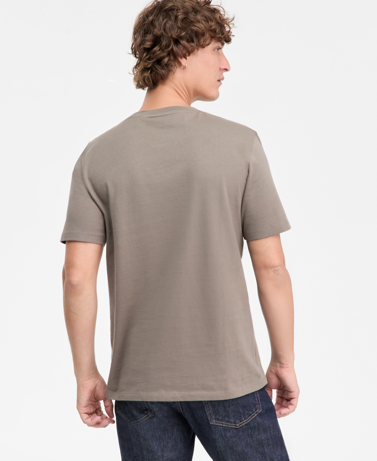 Hugo Boss Men's Dugolini Short-Sleeve Embroidered Logo Dogs Cotton T-Shirt
