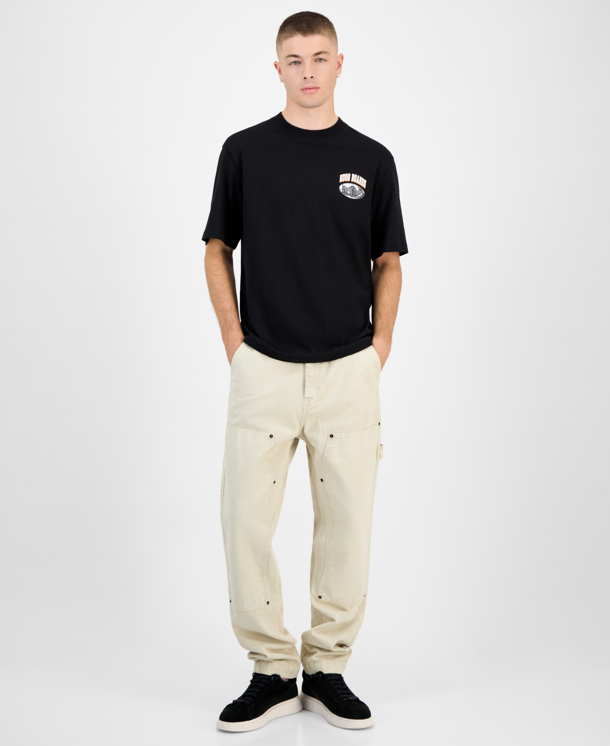 Hugo Boss Men's Nartupix Logo Graphic Crewneck T-Shirt