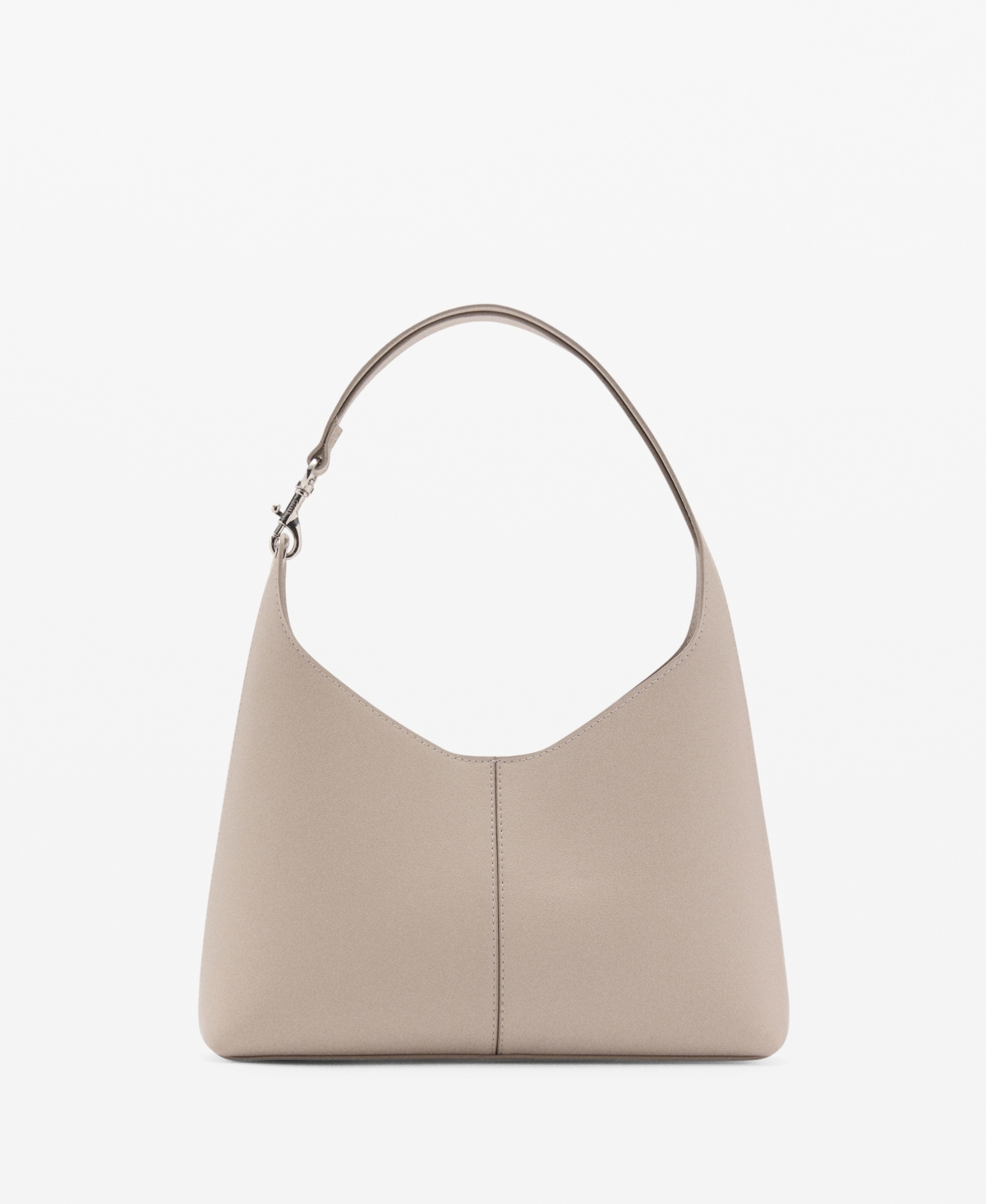 Mango Women's Metallic Detail Shopper Bag In Gray