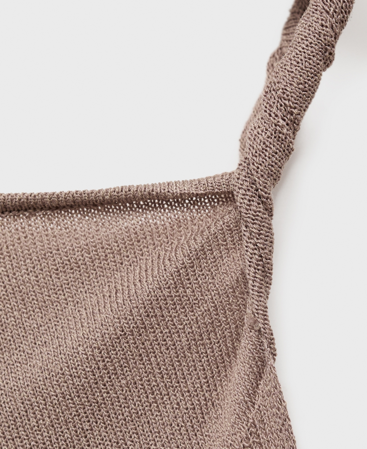 Mango Asymmetric Ruched Sleeveless Top In Nude