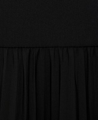 Women's Combined Pleated Dress