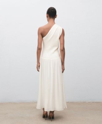 Women's Asymmetrical Combined Knitted Dress