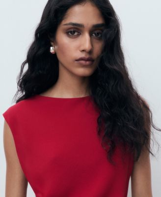 Women's Ruched Midi Dress