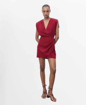 MANGO - Women's Lyocell Wrap Dress