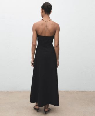 Women's Long Strapless Dress