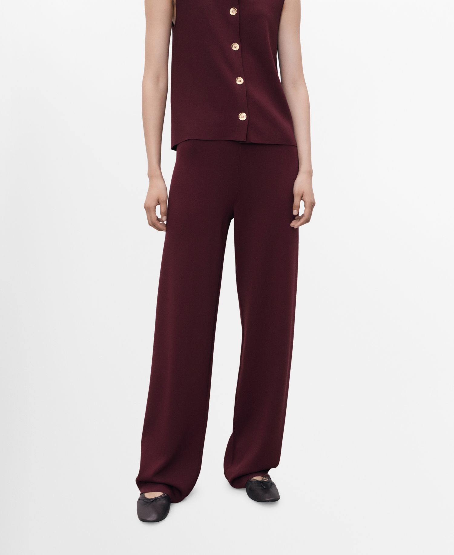 Women's Elastic Waistband Knitted Pants