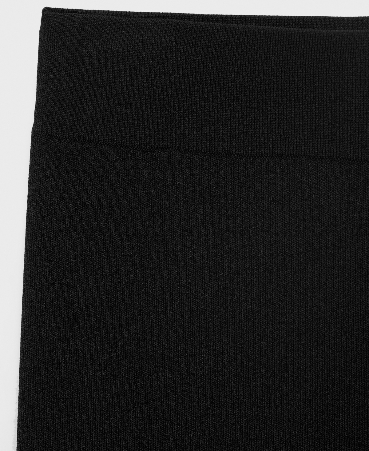 Mango Straight Leg Knit Pants In Black