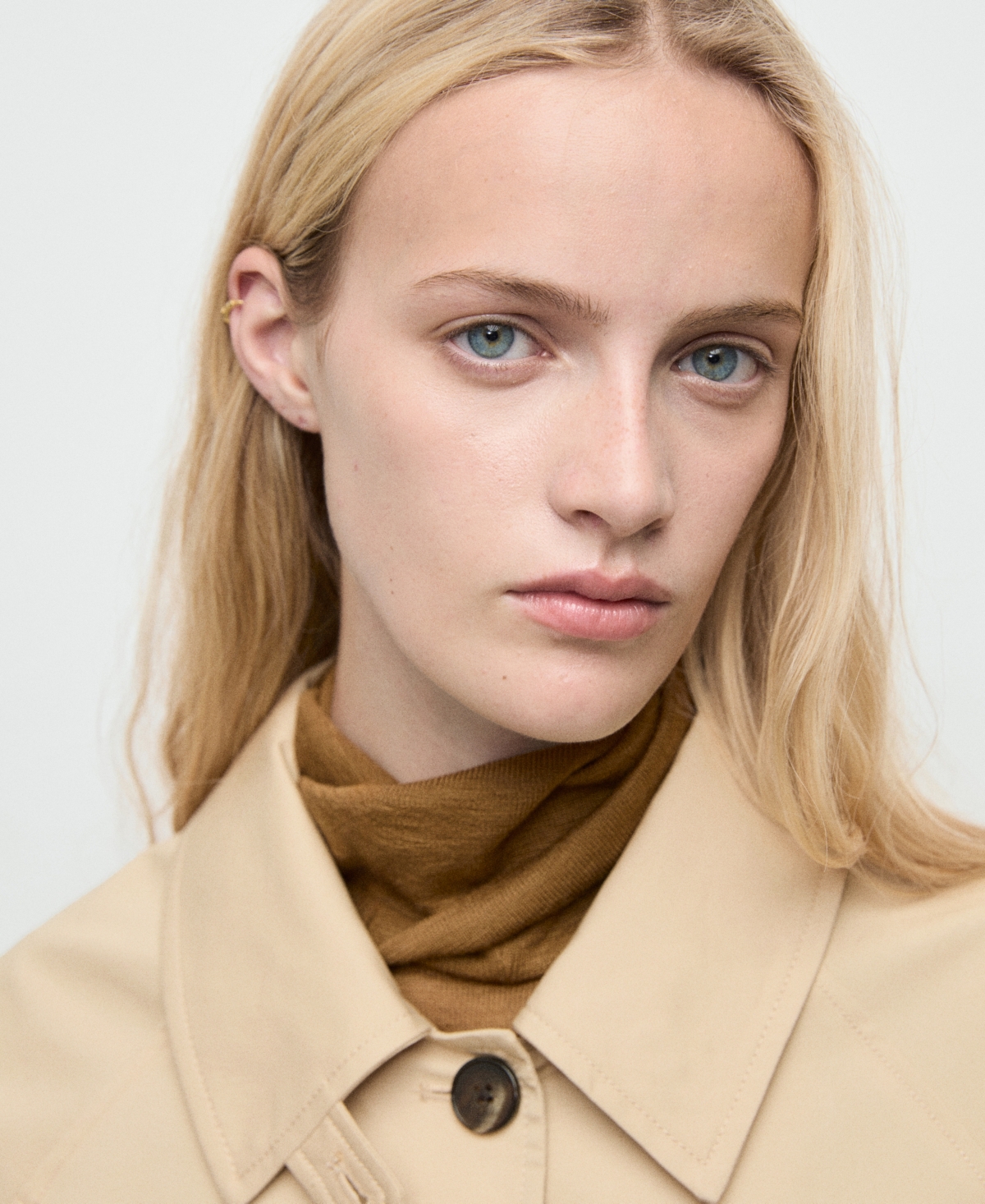 Mango Women's Epaulettes Detail Short Oversized Trench Coat In Neutral
