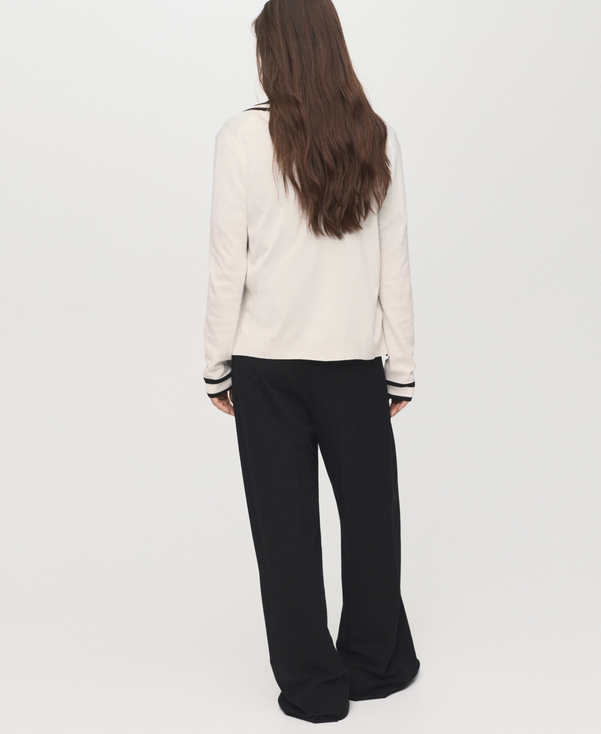 Mango Women's Contrasting Stripes Cardigan