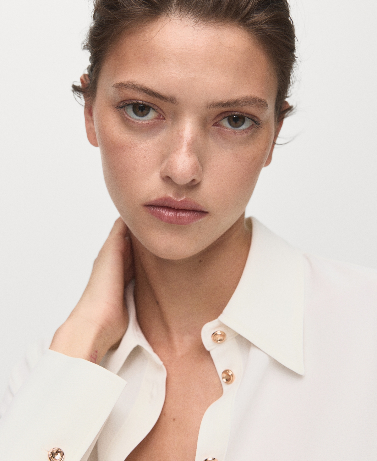Mango Women's Jewel Buttons Shirt