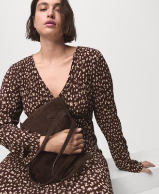 Women's Printed V-Neck Dress