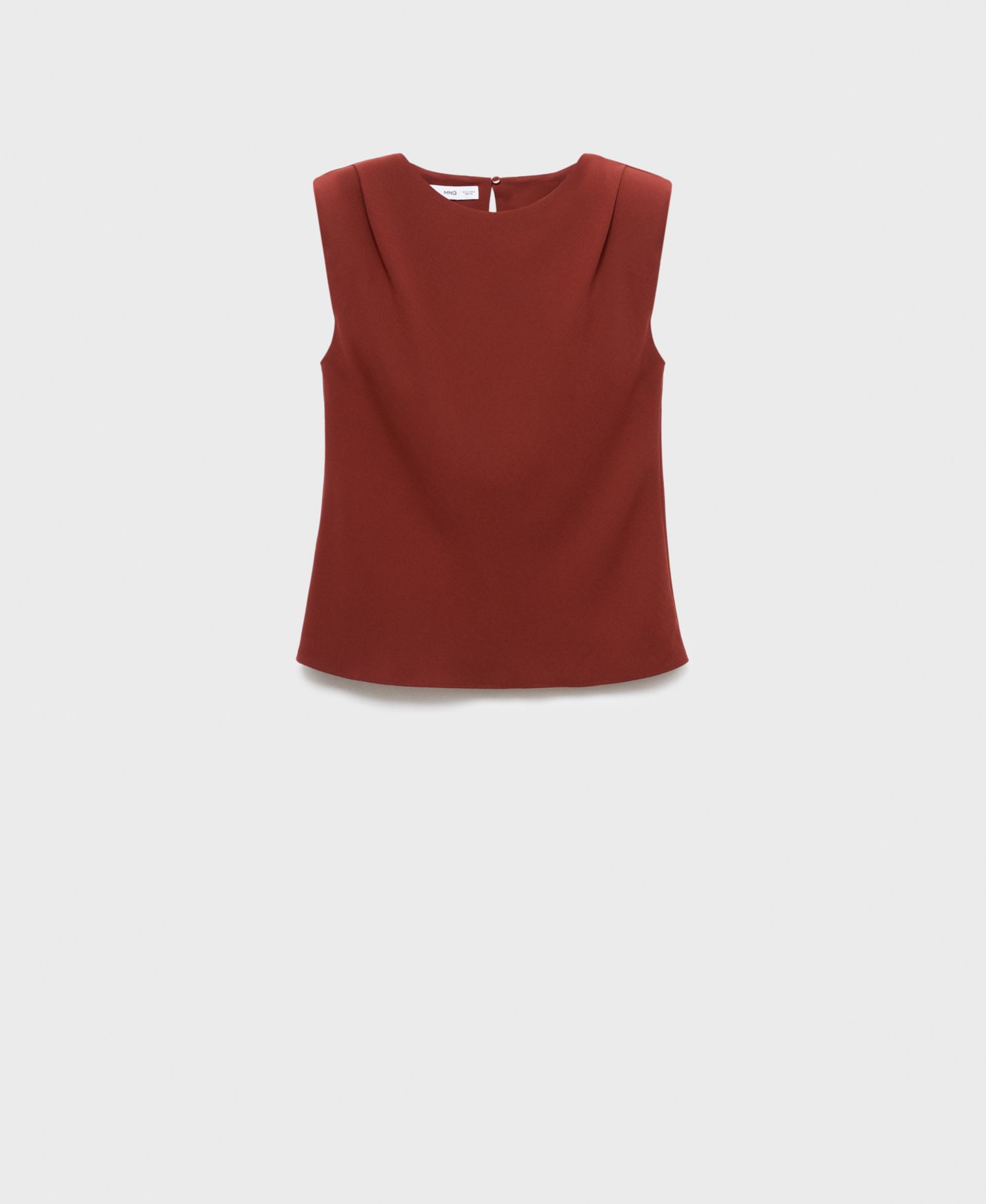 Women's Shoulder Pads Ruched Blouse