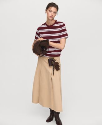 Women's Striped Short-Sleeved T-Shirt