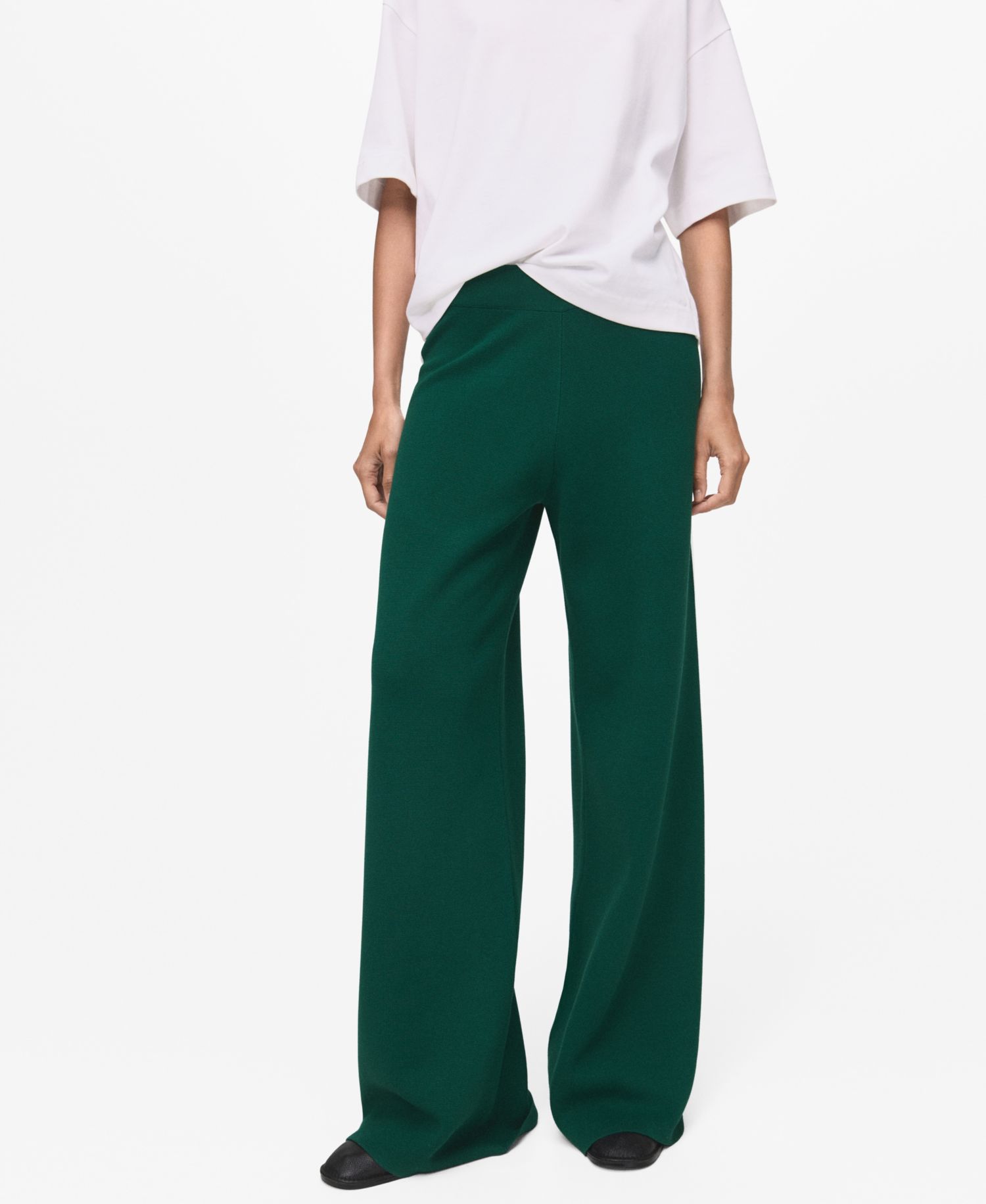 Women's Fine-Knit Straight-Fit Pants