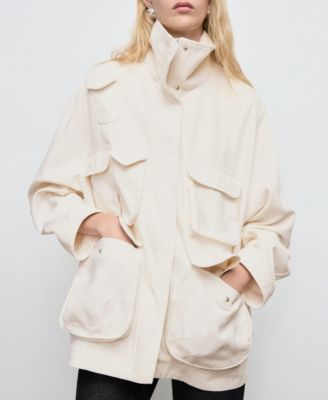 Women's Pockets Oversized Denim Parka