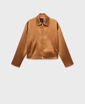 Women's Pockets Satin Jacket