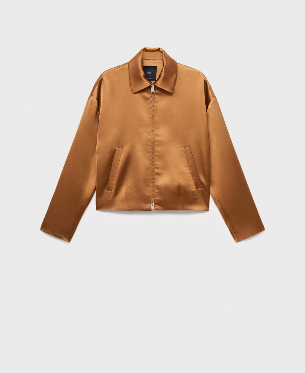 Mango Women's Pockets Satin Jacket