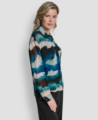 Women's Printed Long Sleeve Shirt