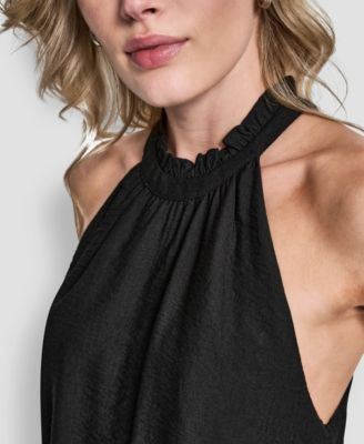Women's Sleeveless Halter-Neck Top