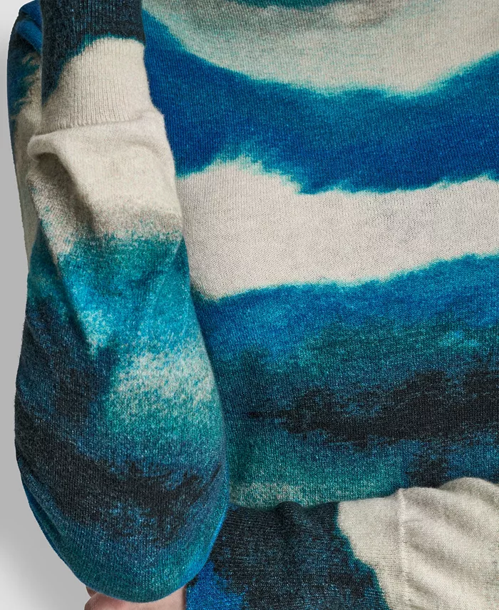 Women's Printed Long Sleeve Sweater - thumbnail 3
