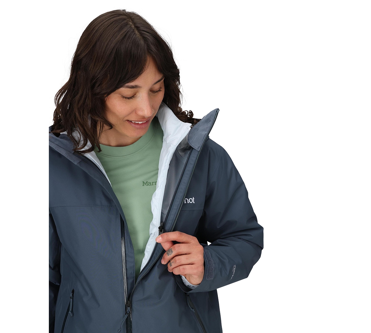 Marmot Women's Minimalist 3-in-1 Long Sleeve Jacket In Blue