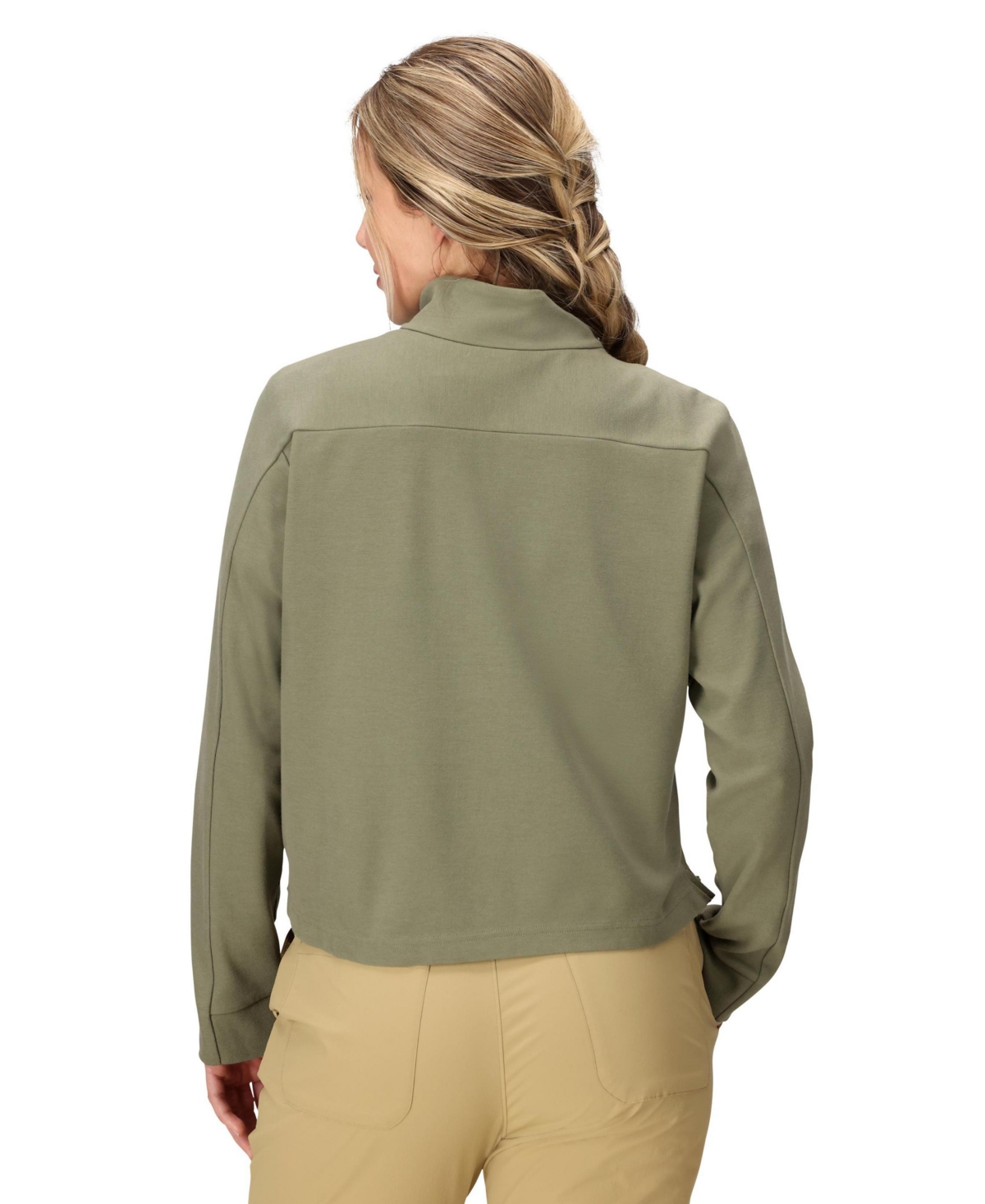 Marmot Women's Half-zip Long Sleeve Sweatshirt In Green