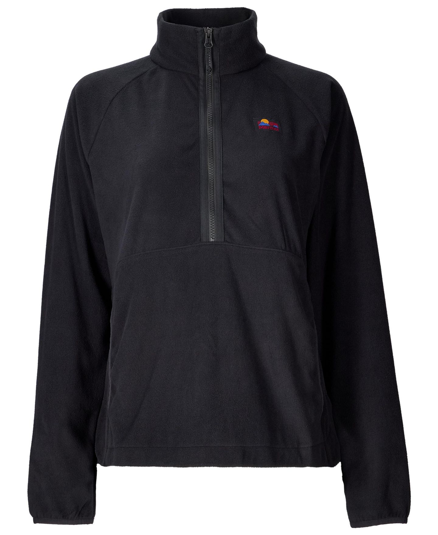 Женская куртка Marmot Upward Fleece Pullover, цвет: Чёрный — фото 4