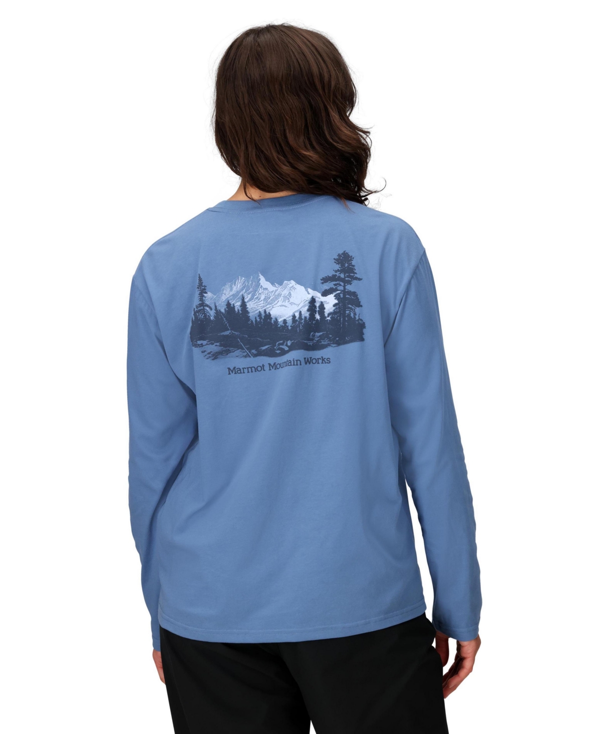 Marmot Women's Crewneck Long Sleeve T-shirt In Blue