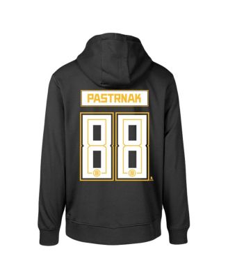 Men's David Pastrnak Black Boston Bruins Podium Name Number Pullover Hoodie