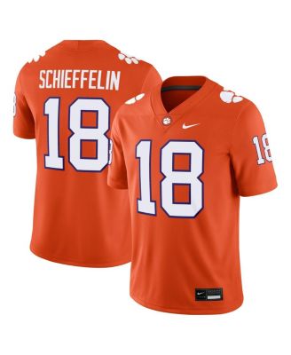 Nike - Men's Ian Schieffelin Orange Clemson Tigers NIL Football Game Jersey