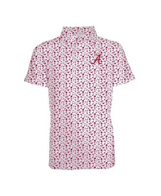 Garb - Toddler Cardinal Alabama Crimson Tide Tom Allover Print Performance Polo Shirt