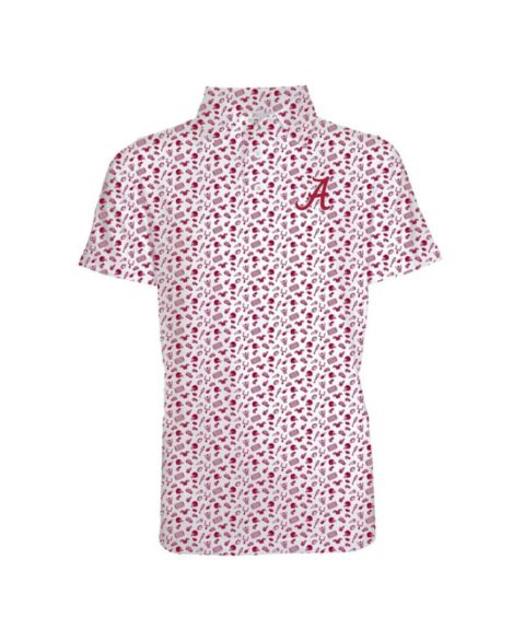Поло Garb Cardinal Alabama Crimson Tide Tom Allover Print Performance Polo для мальчиков-малышей