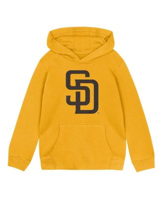 Outerstuff - Toddler Gold San Diego Padres Primary Logo Fleece Pullover Hoodie