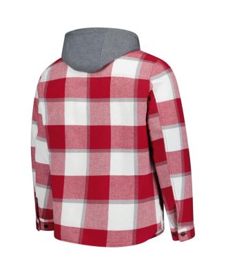 Men's Red/White St. Louis Cardinals Sherpa Full-Zip Hoodie Jacket