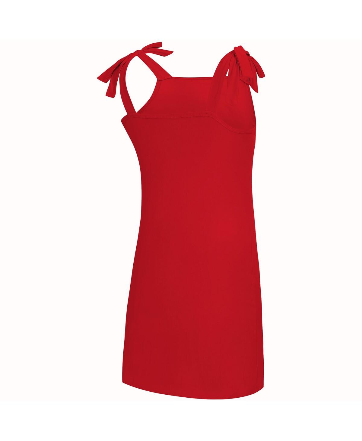 Concepts Sport Women's Red Georgia Bulldogs Tie-shoulder Nightdress In Red