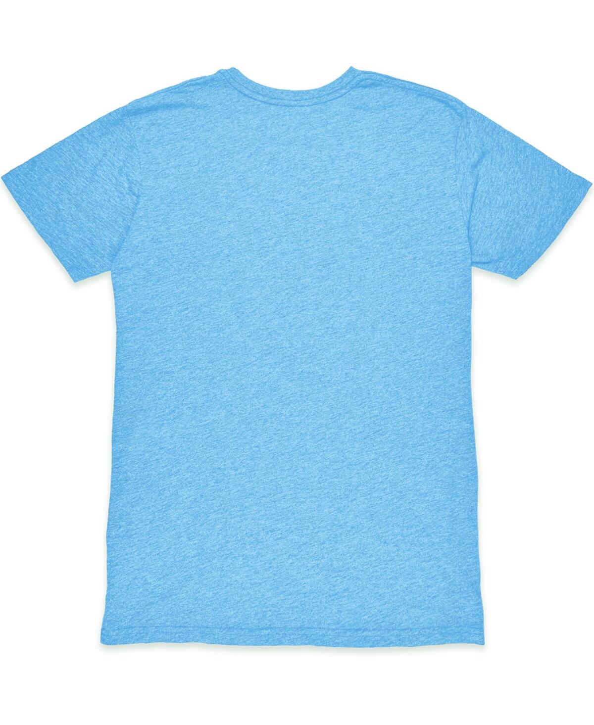1863fc Men's Light Blue Burnley Wordmark Mock Twist Tri-blend T-shirt In Blue