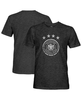 1863FC - Men's Heather Black Germany National Team Mono Badge Vintage Tri-Blend T-Shirt