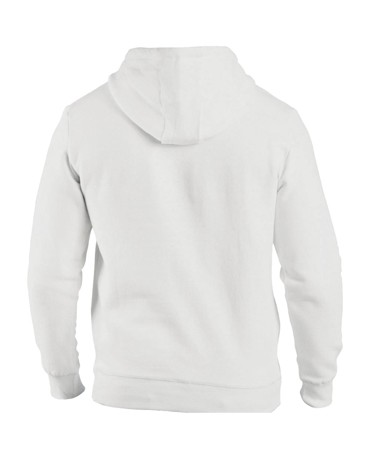 1863fc Men'sâ White Forward Madison Fc Vintage Badge Pullover Fleece Hoodie In White