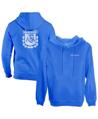 1863FC - Men's Blue Argentina National Team Wordmark Fleece Pullover Hoodie