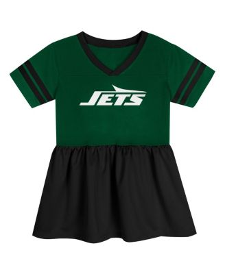Girls Toddler Green New York Jets Stadium Lights Fashion Jersey Dress