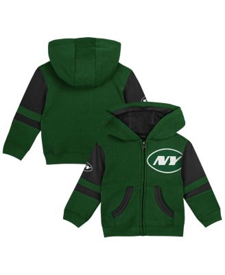 Preschool Green New York Jets Stadium Color Block Full-Zip Hoodie