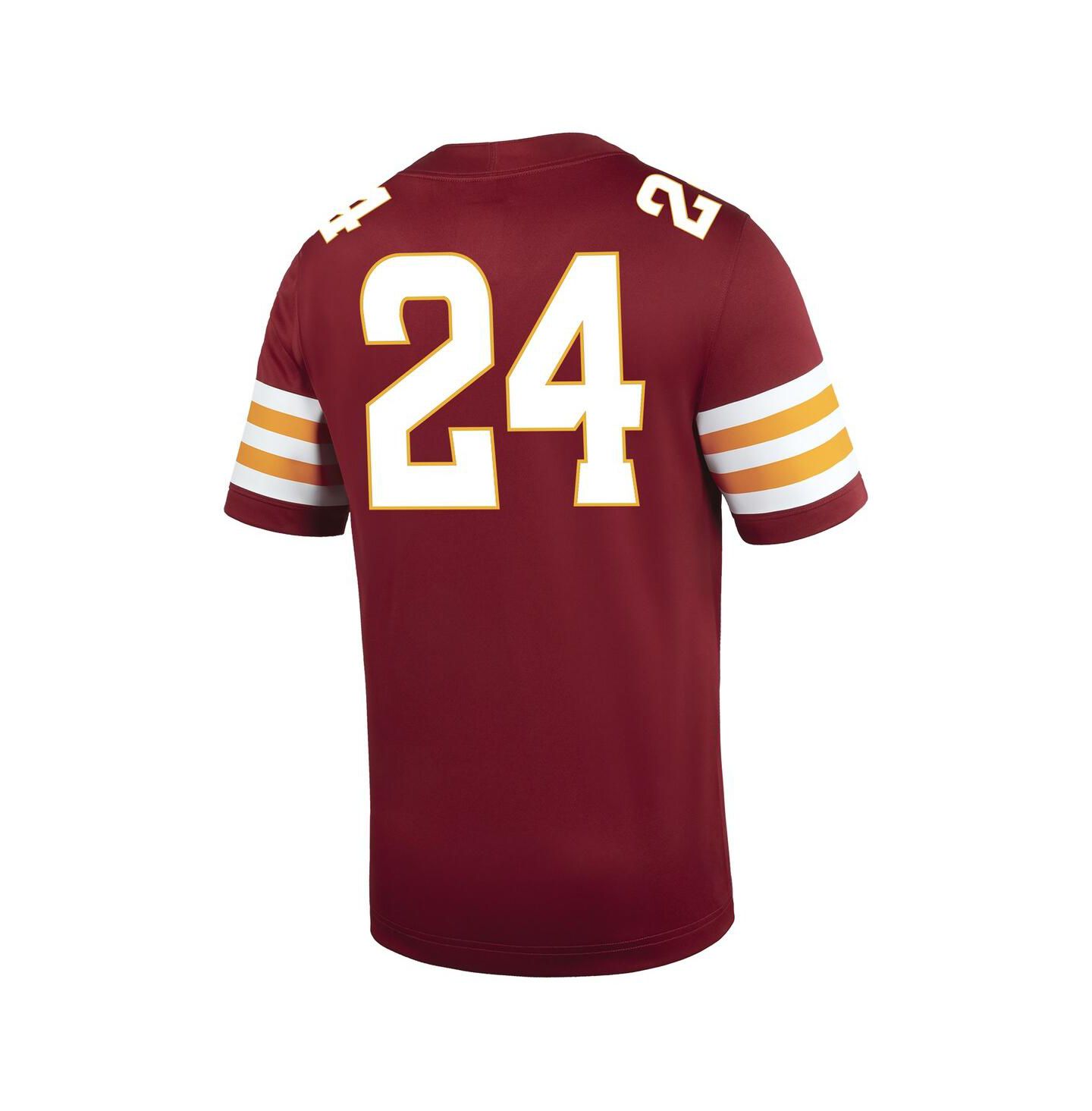 Мужской топ Nike 24 Cardinal Iowa State Cyclones Untouchable Replica Game Jersey — фото 3