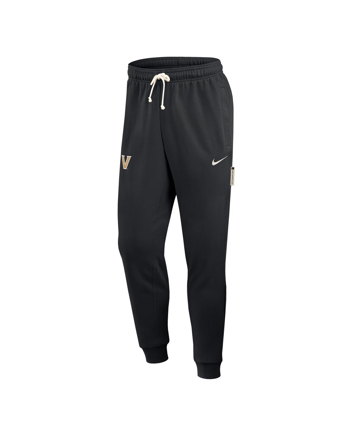 Nike Men's Black Vanderbilt Commodores 2025 Sideline Standard Issue Dri-fit Taper Sweatpants In Black