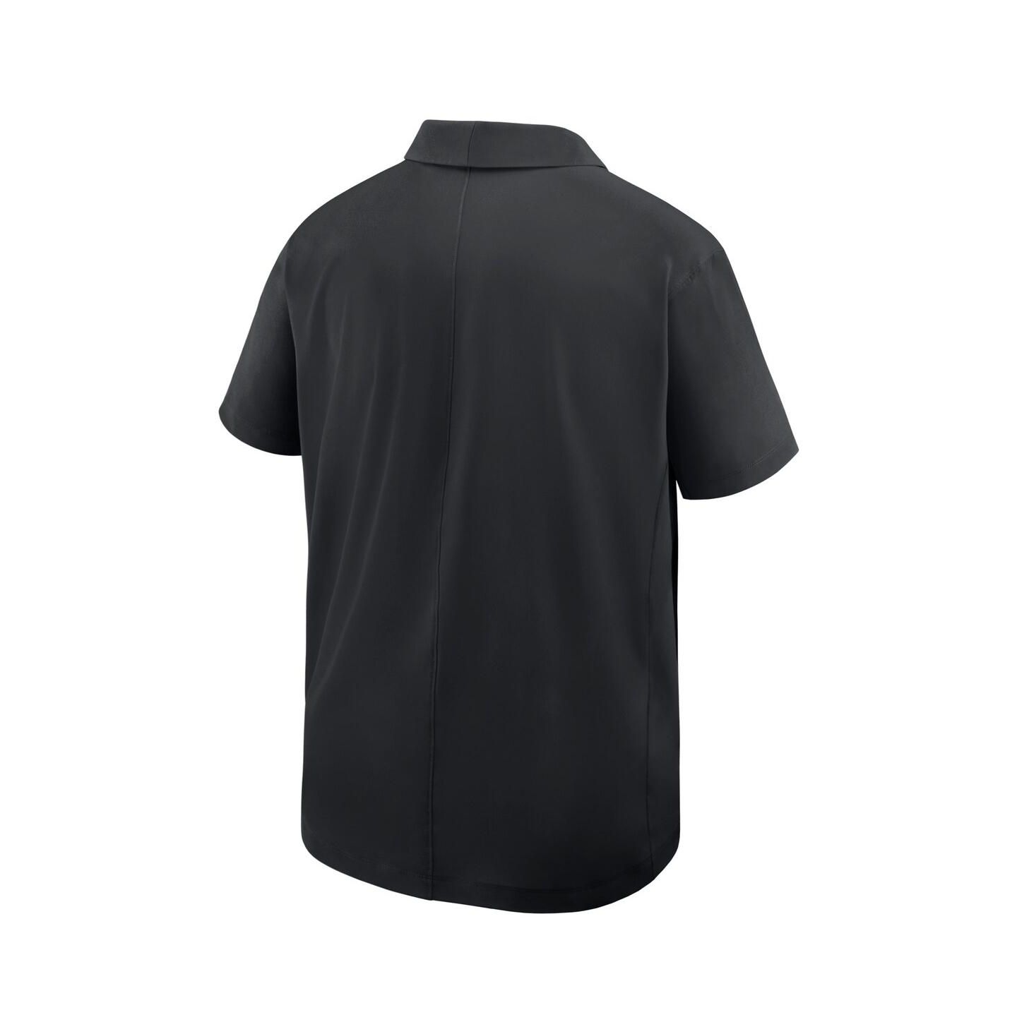 Мужское поло Nike Black Oklahoma State Cowboys Woven Polo Shirt — фото 3