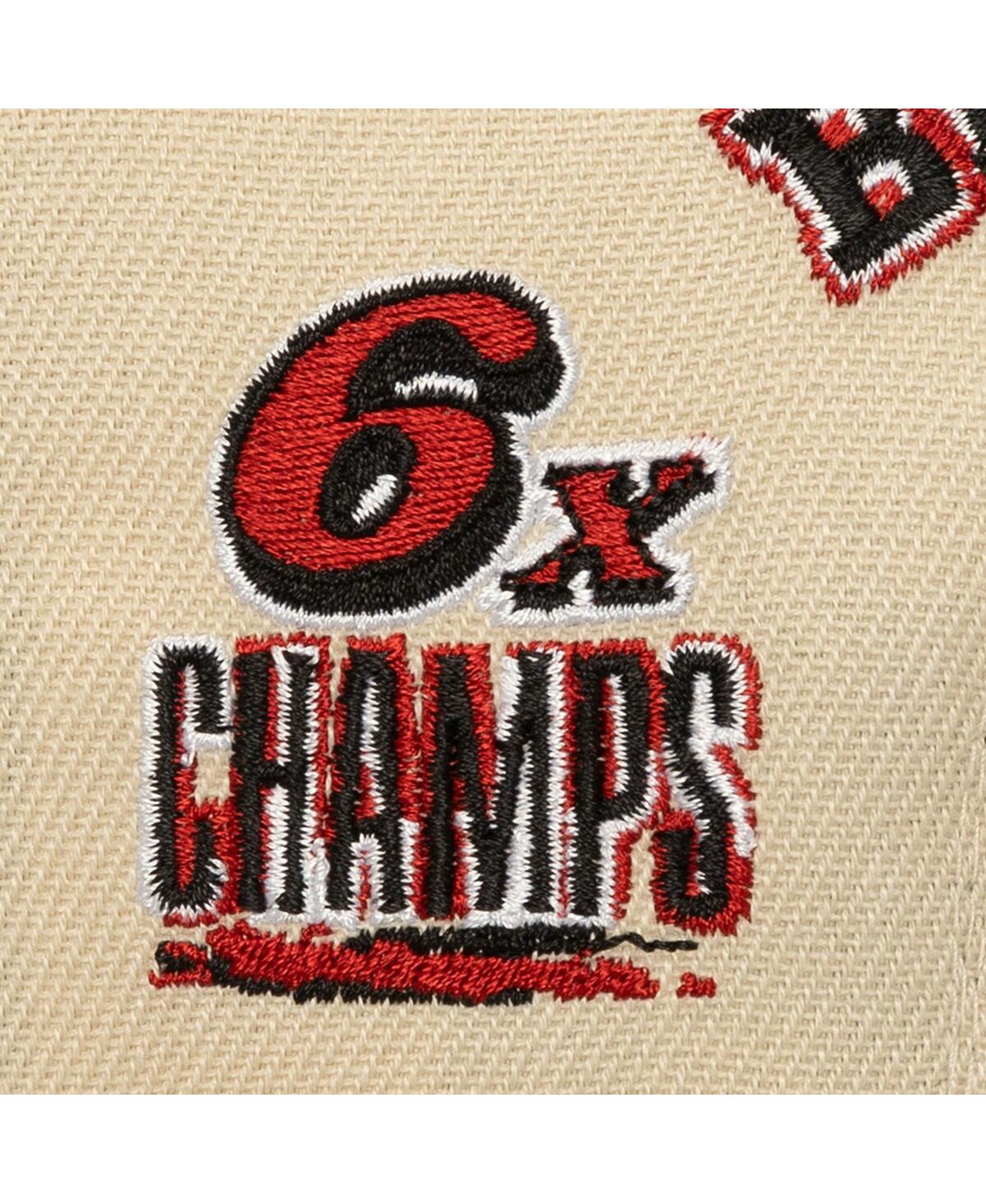 Mitchell & Ness Men'sâ Cream Chicago Blackhawks Soul Legacy Defined Two-tone Pro Crown Adjustable Hat In Neutral
