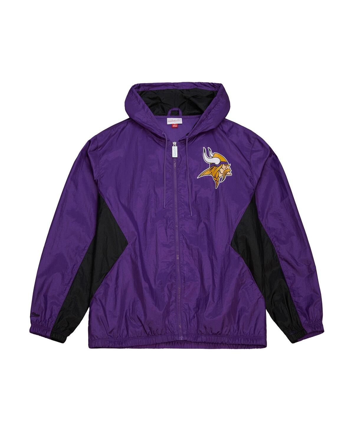 Мужская фиолетовая ветровка Minnesota Vikings Playmaker на молнии