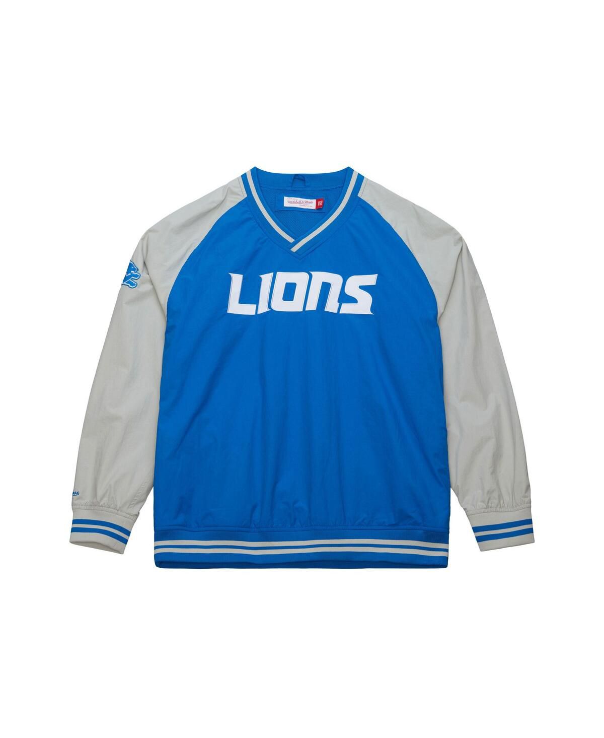 Мужская синяя куртка-реглан Detroit Lions