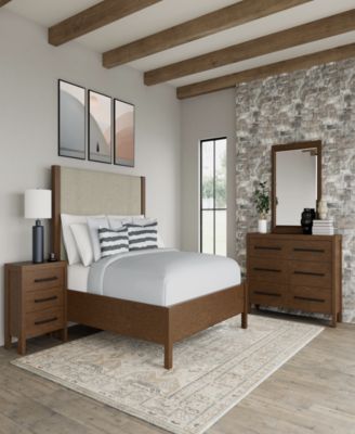 Furniture - Davie Cracked Oak Bedroom Collection